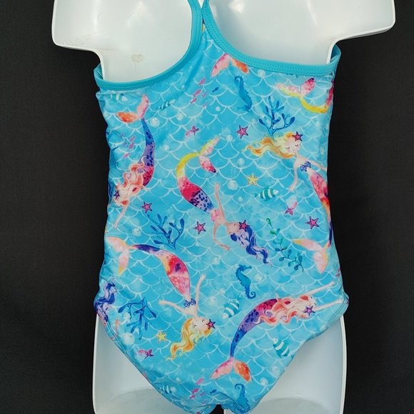 4 -5 GIRLS MERMAID ONE PIECE SWIMSUIT - Picture 3 of 4